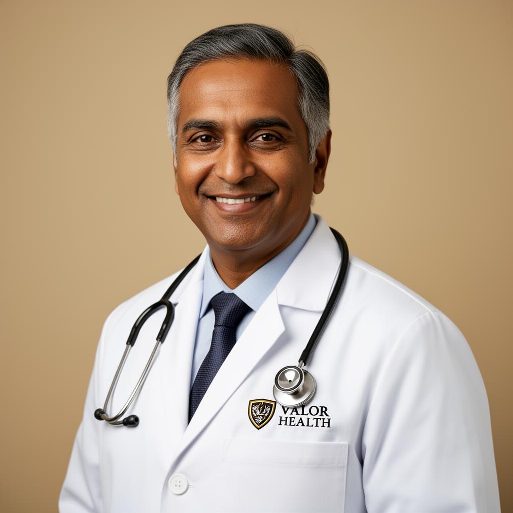Portrait of Dr. Rajan Patel, Consulting Psychiatrist at Valor Health